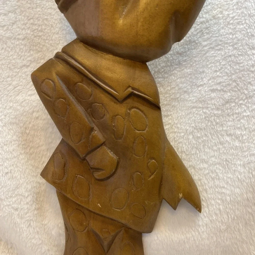 Vintage Disney Mickey‎ Mouse Wood Wall Plaque Carved Figurine 15 Inch